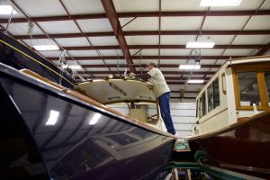 Detailing stored boat